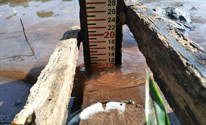 Rio Pardo em Ourinhos (SP) está com nível de captação abaixo do ideal devido ao período de estiagem