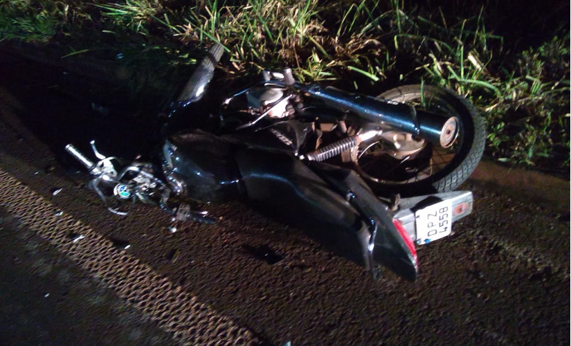 Motociclista sofre acidente na rodovia e é encaminhado ao pronto socorro em estado grave